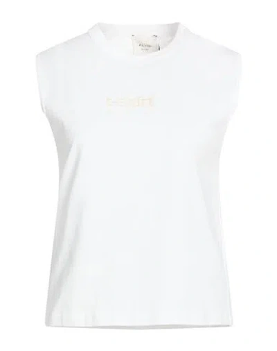 Alysi Chocolat Woman T-shirt White Size S Cotton