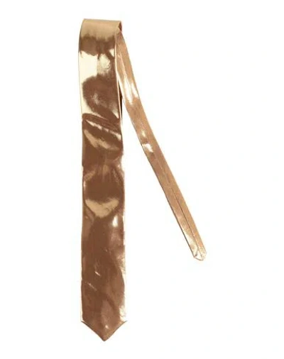 Alysi Chocolat Woman Ties & Bow Ties Gold Size - Polyester