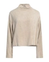 ALYSI ALYSI CHOCOLAT WOMAN TOP BEIGE SIZE 8 VISCOSE