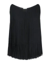 Alysi Chocolat Woman Top Black Size 2 Polyester