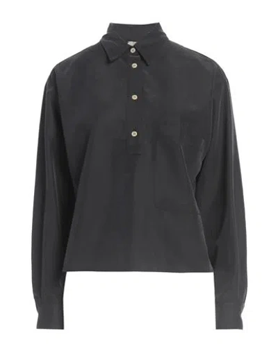 Alysi Chocolat Woman Top Black Size 8 Modal, Polyester