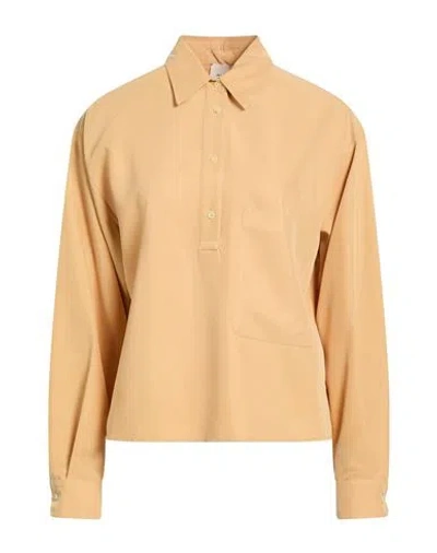 Alysi Chocolat Woman Top Marigold Size 4 Modal, Polyester In Yellow