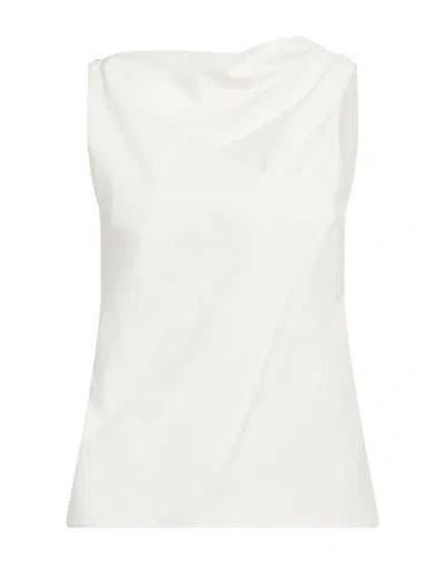 Alysi Chocolat Woman Top Off White Size 6 Cotton