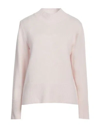 Alysi Chocolat Woman Turtleneck Light Pink Size S Virgin Wool