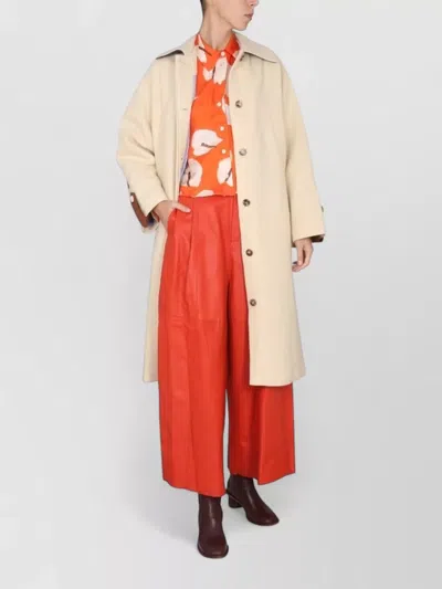 ALYSI COAT CONTRAST CUFFS LONG SLEEVES POCKETS