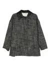 Alysi Wool Tweed Jacket In Gray