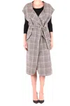 Alysi Womens Multicolor Other Materials Coat In Multicolor