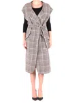 Alysi Womens Multicolor Other Materials Coat In Multicolor