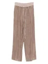 Alysi Corduroy Track Pants In Brown