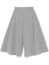 Alysi Cotton Striped Trousers In Blue
