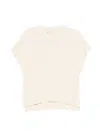 Alysi Beige Crew Neck Short Sleeves T-shirt In Pink