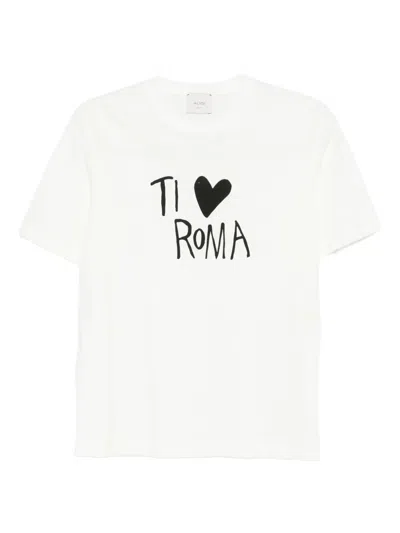 Alysi Cotton T-shirt In White