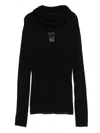 Alysi Cowl-neck Sweater In Black
