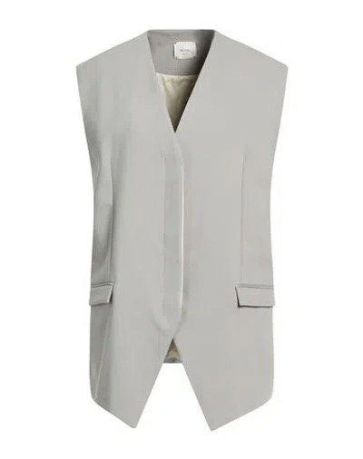 Alysi Crème Woman Blazer Grey Size 4 Polyester, Viscose, Elastane In Gray