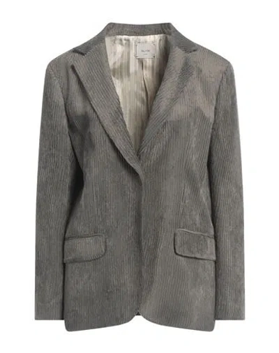 Alysi Crème Woman Blazer Grey Size 6 Viscose