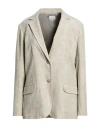 Alysi Striped Single-breasted Jacket In Gray