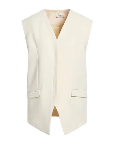 Alysi Crème Woman Blazer Off White Size 0 Polyester, Viscose, Elastane In Neutral