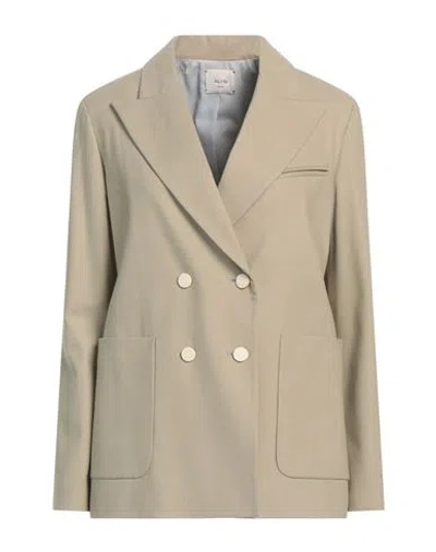 Alysi Crème Woman Blazer Sand Size 6 Viscose, Polyester, Wool, Elastane