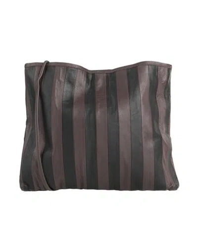 Alysi Crème Woman Cross-body Bag Dark Brown Size - Cow Leather