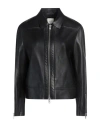 Alysi Crème Woman Jacket Black Size 4 Leather