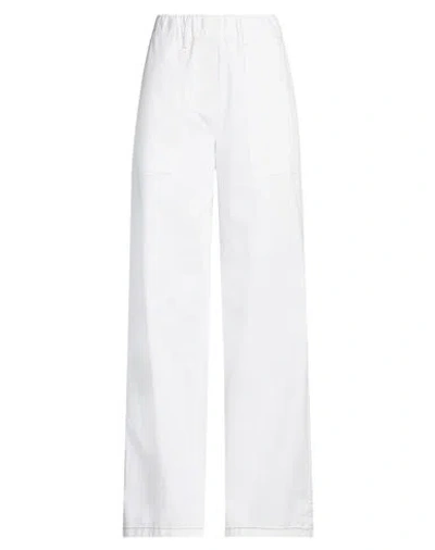 Alysi Crème Woman Jeans White Size 29 Cotton