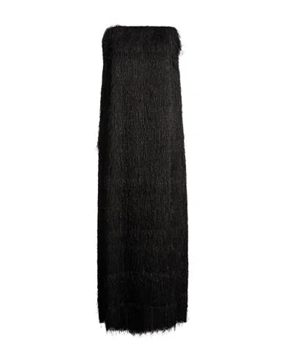 Alysi Crème Woman Maxi Dress Black Size 4 Polyester