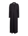 Alysi Crème Woman Maxi Dress Black Size 4 Virgin Wool, Polyamide In Black