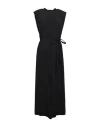 Alysi Crème Woman Maxi Dress Black Size 6 Modal, Polyester