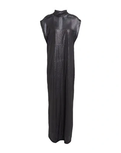 Alysi Crème Woman Maxi Dress Black Size 6 Polyester