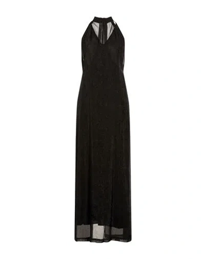 Alysi Crème Woman Maxi Dress Black Size 6 Viscose