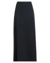 Alysi Crème Woman Maxi Skirt Midnight Blue Size 10 Virgin Wool