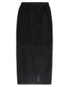 Alysi Crème Woman Midi Skirt Black Size 4 Wool, Polyamide