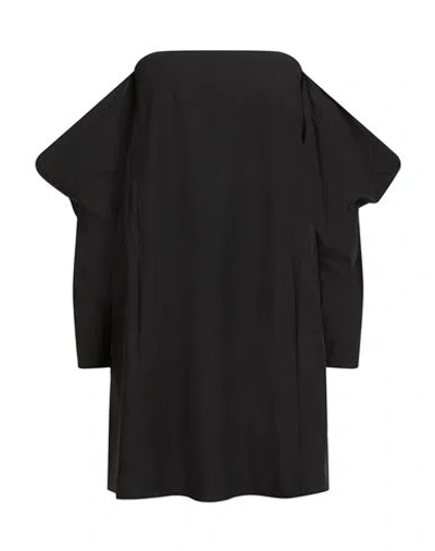 Alysi Crème Woman Mini Dress Black Size 6 Cotton