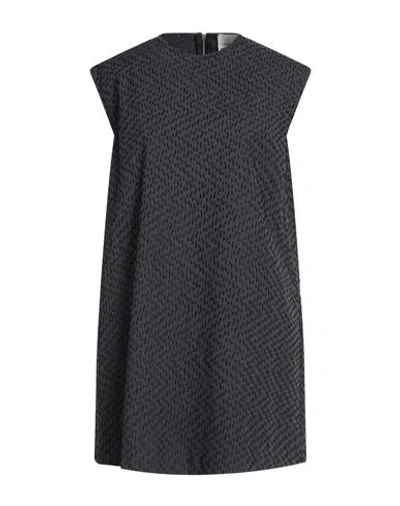 Alysi Crème Woman Mini Dress Midnight Blue Size 4 Cotton, Viscose, Elastane