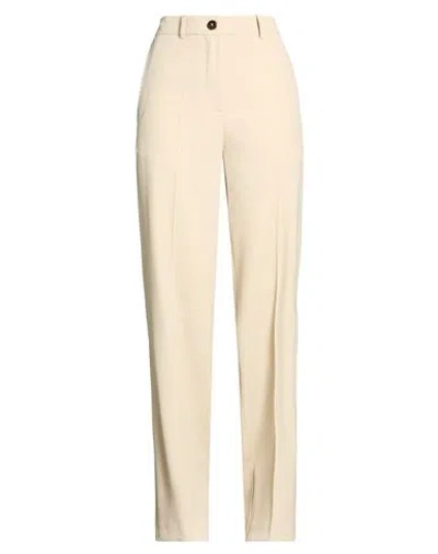 Alysi Crème Woman Pants Beige Size 6 Virgin Wool In Neutral