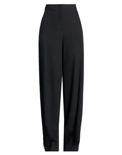Alysi Crème Woman Pants Black Size 10 Wool, Elastane