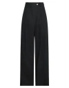 ALYSI ALYSI CRÈME WOMAN PANTS BLACK SIZE 4 COTTON