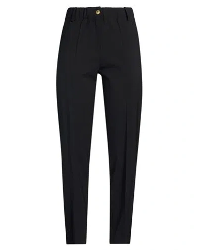 Alysi Crème Woman Pants Black Size 6 Virgin Wool, Elastane