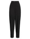 Alysi Crème Woman Pants Black Size 8 Polyester, Viscose, Elastane In Black