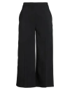 Alysi Crème Woman Pants Black Size 8 Polyester, Viscose, Elastane In Black