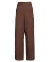 Alysi Crème Woman Pants Brown Size 0 Viscose, Polyester, Wool, Elastane In Brown