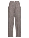 Alysi Crème Woman Pants Burgundy Size 4 Virgin Wool In Gray