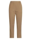 Alysi Crème Woman Pants Camel Size 31 Cotton, Elastane In Sand