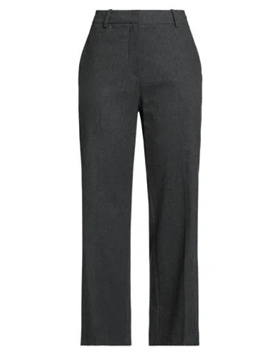 Alysi Crème Woman Pants Charcoal Size 8 Viscose, Polyester, Wool, Elastane
