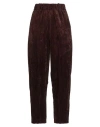 Alysi Crème Woman Pants Chocolate Brown Size 8 Viscose
