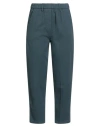 Alysi Crème Woman Pants Deep Teal Size 30 Cotton, Elastane In Blue