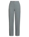 Alysi Crème Woman Pants Grey Size 6 Virgin Wool, Elastane In Blue