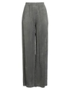 Alysi Crème Woman Pants Grey Size 6 Viscose In Gray