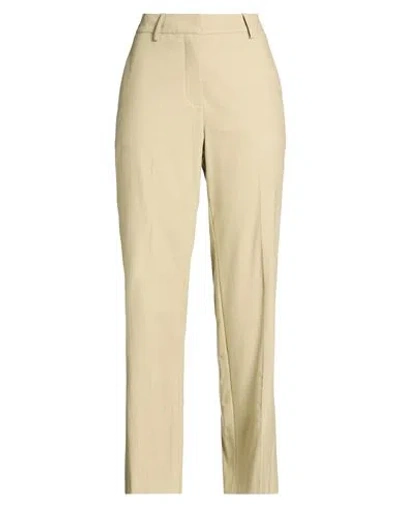 Alysi Crème Woman Pants Khaki Size 8 Viscose, Polyester, Wool, Elastane In Brown