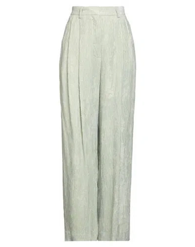 Alysi Crème Woman Pants Light Green Size 6 Viscose